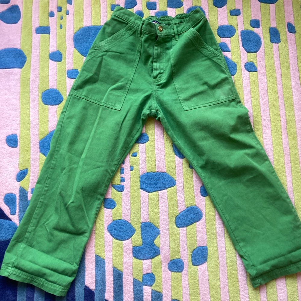 Big Bud Press Kelly Green Work Pants Womens Small 100% Cotton